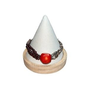 Kenneth Cole Beaded Leather Bracelet